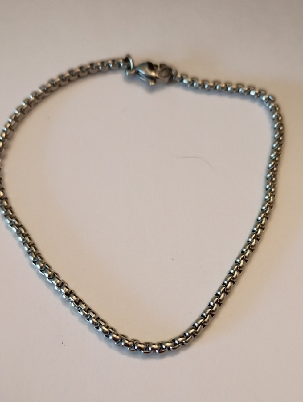 Sterling-Look Silver Chain Bracelet